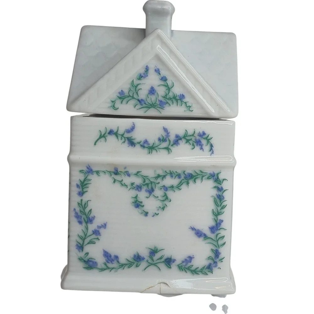 Lenox Spice Village Rosemary Porcelain House Jar 1989 Vintage Spice READ Desc.